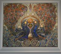 Michigan, Ann Arbor, University of Michigan, Museum of Art: Peacock mosaic