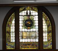 New Jersey, Asbury Park, Asbury Park Public Library: Longfellow Memorial Window:  ornamental