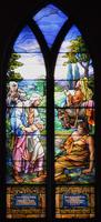 Illinois, Champaign, McKinley Memorial Presbyterian Church: McKinley Memorial Window:  Good Samaritan