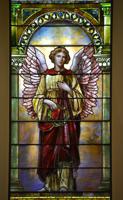 Iowa, Dubuque, First Congregational Church: Stout Memorial Window:  Angel of Victory