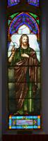 Nebraska, Falls City, First United Methodist Church: Crow Memorial Window:  Christ and St. John