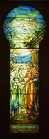 Michigan, Grand Rapids, Temple Emanuel: Wolf Memorial Window:  Ruth Standing Before Boaz