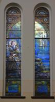 Pennsylvania, Huntingdon, Huntingdon Presbyterian Church: Dorris Memorial Window:  Moses on Mount Sinai