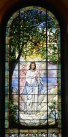 Illinois, Lake Forest, First Presbyterian Church: Holt Memorial Window:  Angel of Prayer