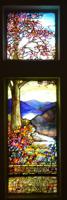 Ohio, Marion, First Presbyterian Church: Johnson Memorial Window:  landscape