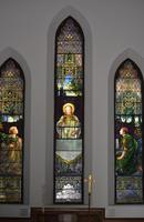 Michigan, Monroe, Trinity Episcopal Church: Smith Memorial Window:  Supper at Emmaus