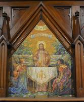 Virginia, Petersburg, St. Paul's Episcopal Church: Bunting Memorial Mosaic:  Supper at Emmaus