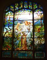 Illinois, Petersburg, Central Presbyterian Church: Frackelton Memorial Window:  Christ Blessing Children
