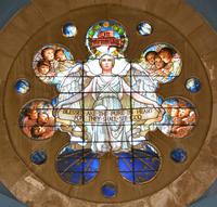 Pennsylvania, Philadelphia, First Unitarian Church: Bartol Memorial Window:  Blessed are the Pure in Heart