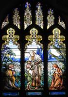 Pennsylvania, Philadelphia, First United Methodist Church: Bodine Memorial Window:  Christ Blessing Little Children