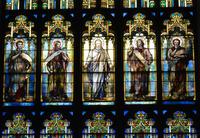 Indiana, Richmond, Reid Center: Reid Memorial Window:  Christ and the Four Evangelists