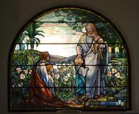 California, San Francisco, St. James Episcopal Church: Buckingham Memorial Window:  Christ Blessing Children