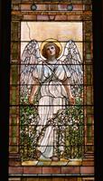 Illinois, Springfield, First Presbyterian Church: Homes Memorial Window:  Angel of Resurrection