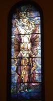 Illinois, Springfield, First Presbyterian Church: Stuve Memorial Window:  Angel with Cherubs