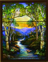 Ohio, Toledo, Toledo Museum of Art: Snyder Memorial Window:  landscape with Mount Washington, New Hampshire