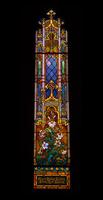 Texas, San Juan, Gelman Stained Glass Museum: Tweedy and Tiffany Memorial Window:  Angels of Praise