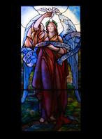 Texas, San Juan, Gelman Stained Glass Museum: Halloran Memorial Windows:  Beatitudes of the Sermon on the Mount: Blessed are the Peacemakers