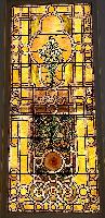 New York, New York City, Queens, Bowne Street Community Church: Byrd Memorial Window:  Easter Lilies