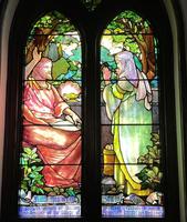 New York, Briarcliff Manor, Briarcliff Congregational Church: Nichols Memorial Window:  Nathaniel Before Christ