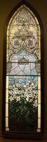 Illinois, Chicago, Art Institute of Chicago: Corey Memorial Window:  ornamental, lilies