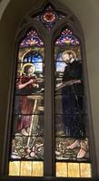 New York, New York City, Manhattan, Church of the Incarnation: Britton Memorial Window:  Joseph Teaching Christ to be a Carpenter