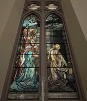 New York, New York City, Manhattan, Church of the Incarnation: Coles Memorial Window:  Raising of Lazarus