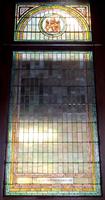 Iowa, Dubuque, St. Luke's Methodist Church: ornamental window in sliding door