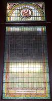 Iowa, Dubuque, St. Luke's Methodist Church: Pollock Memorial Window:  ornamental window in sliding door