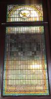 Iowa, Dubuque, St. Luke's Methodist Church: ornamental window in sliding door