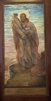 Texas, San Juan, Gelman Stained Glass Museum: Tuttle Memorial Mosaic:  Good Shepherd