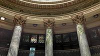 dome mosaic, with 150 foot long quotation from Milton's 