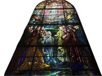 Illinois, Evanston, Halim Time and Glass Museum: Seeley Memorial Window:  Ascension