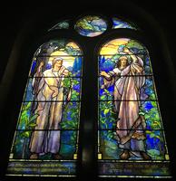 Illinois, Chicago, Hyde Park Union Church: Harper Memorial Window:  Amos and Hosiah