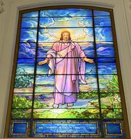 New Jersey, Jersey City, Old Bergen Church: Tibbets Memorial Window:  Come Unto Me