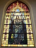France, Paris, American Church: Wanamaker Memorial Window:  Love