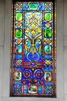 Illinois, Chicago, Rosehill Cemetery, Community Mausoleum: Marks Memorial Window:  jeweled window