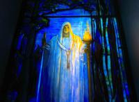 Illinois, Chicago, Rosehill Cemetery, Community Mausoleum: John G. Shedd Memorial Window:  Angel of Truth