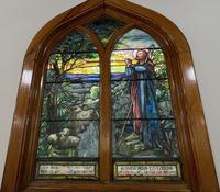 New York, Beacon, St. Andrew's Church: De Windt Memorial Window:  Good Shepherd