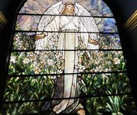 New York, New York City, Manhattan, St. Michael's Church: Roome Memorial Window:  Angel of the Resurrection