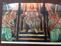 Illinois, Chicago, Rosehill Cemetery, Community Mausoleum: Philip T. Starck Memorial Window:  Christ on throne