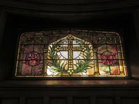 New York, Saranac Lake, Trudeau Sanatorium, Baker Memorial Chapel: Lake Memorial Window:  Christ and St. Luke
