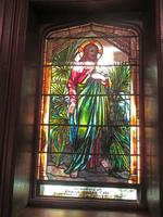 New York, Saranac Lake, Trudeau Sanatorium, Baker Memorial Chapel: Lake Memorial Window:  Christ and St. Luke