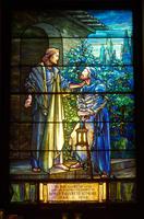 Pennsylvania, Philadelphia, St. Stephen's Church: Atmore Memorial Window:  Christ and Nicodemus
