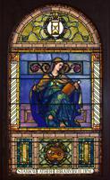 Michigan, Ypsilanti, Ypsilanti Historical Society Museum: Memorial Window: Clio the Muse of History Michigan, Ypsilanti, Ypsilanti Historical Society Museum: Memorial Window: Clio the Muse of History