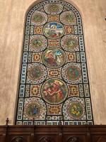 California, Riverside, Mission Inn: three medallion mosaics