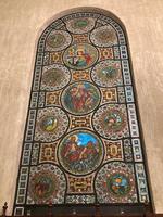 California, Riverside, Mission Inn: three medallion mosaics