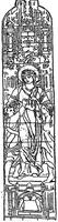 New York, New York City, Manhattan, St. Thomas Church: Woodward Memorial Window:  Dorcas