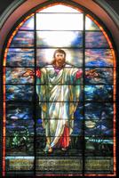 New York, Albion, Pullman Memorial Universalist Church: Pullman Memorial Window:  Christ the Consoler