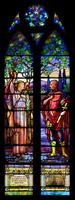 Wisconsin, Kenosha, Christ the King Church: Bain and Newell Memorial Window:  Cornelius and Angel