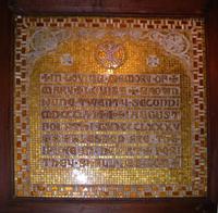 Brown Memorial Tablet:  mosaic tablet